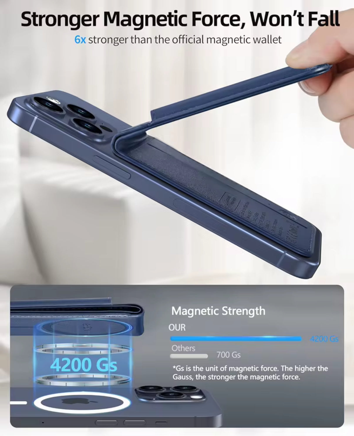 The MagTrak - Magsafe wallet with Find My