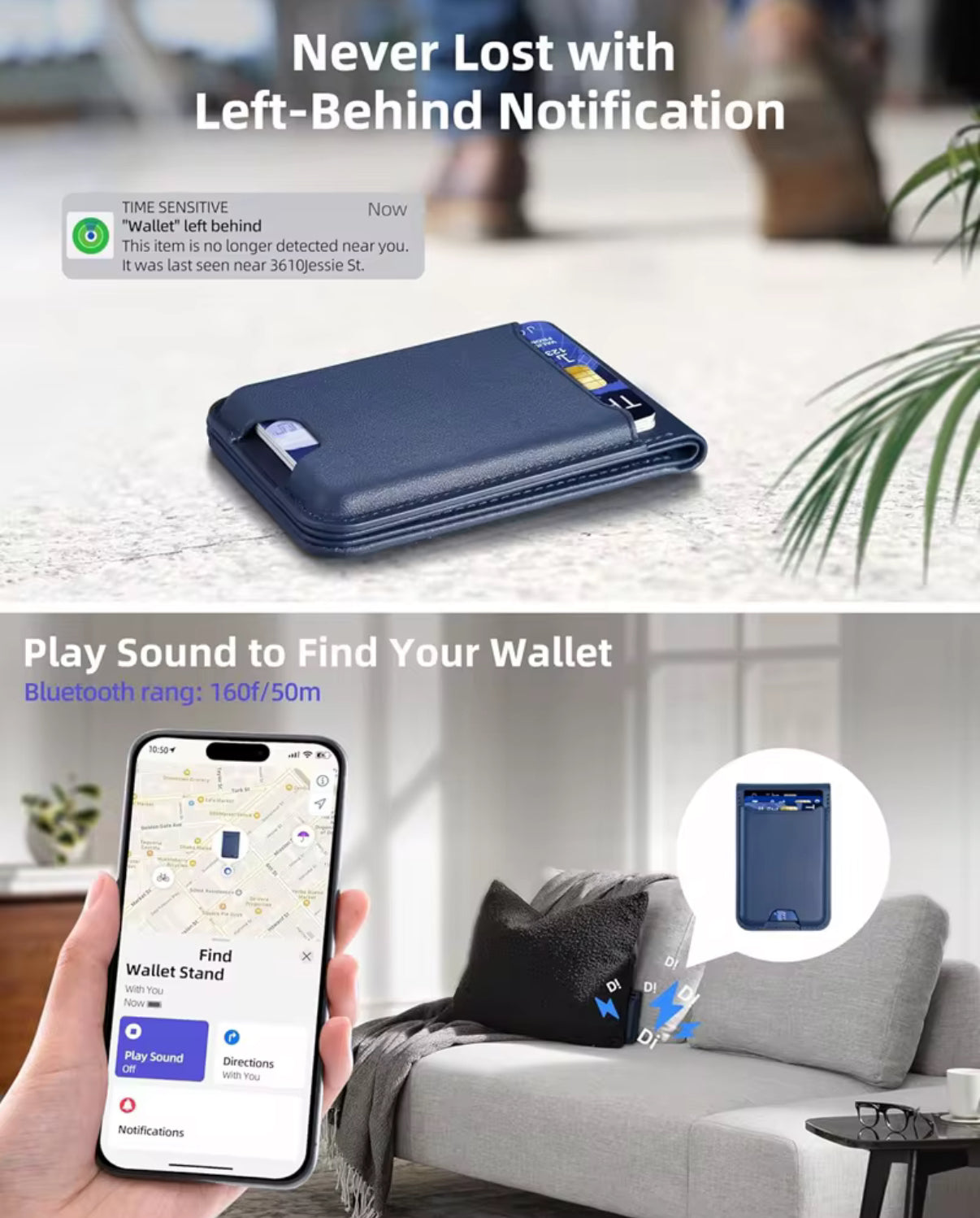 The MagTrak - Magsafe wallet with Find My