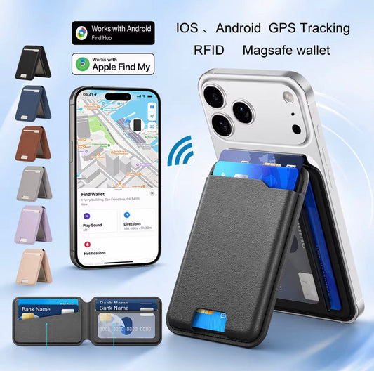 The MagTrak - Magsafe wallet with Tracker IOS/Android